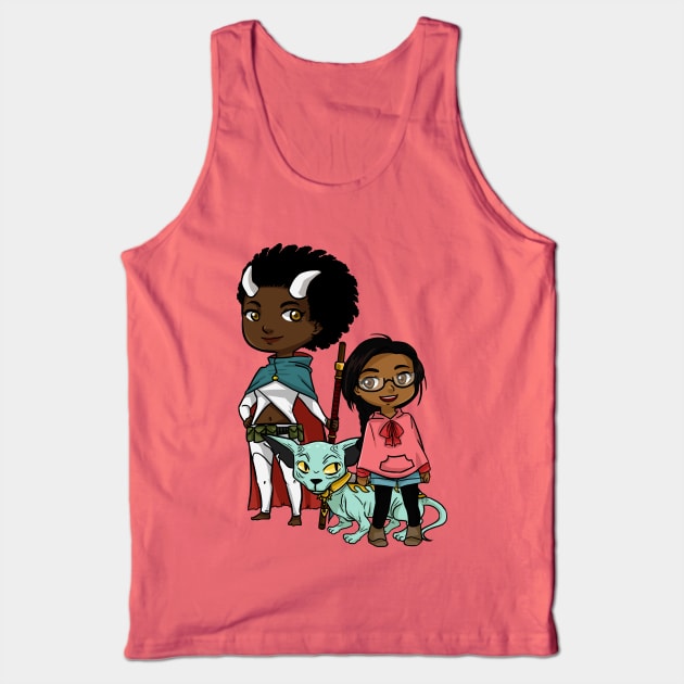 Saga - Gwendolyn, Sophie and Lying Cat Tank Top by artsy_alice